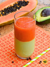 Avocado with Papaya/አቮካዶ እና ፓፓያ